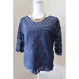 Cupcakes and Cashmere Lace Blouse